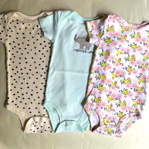Baby Girl Bodysuits by Simple Joys by Carter 6-9 Months